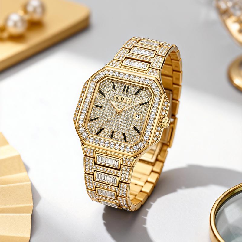 Luxury Gold Iced Watch – Timeless Elegance